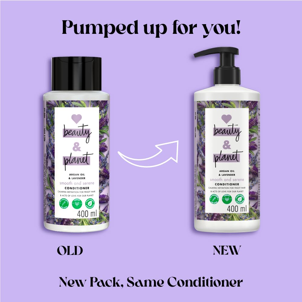 Lavender fragrance swirl from Love Beauty And Planet conditioner