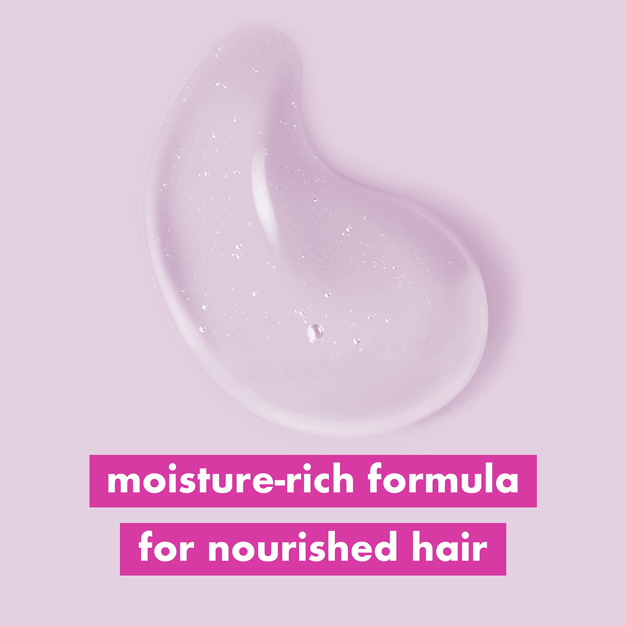 Love Beauty and Planet Rice Oil & Angelica Essence Shampoo Milk label highlights eco-friendly branding.