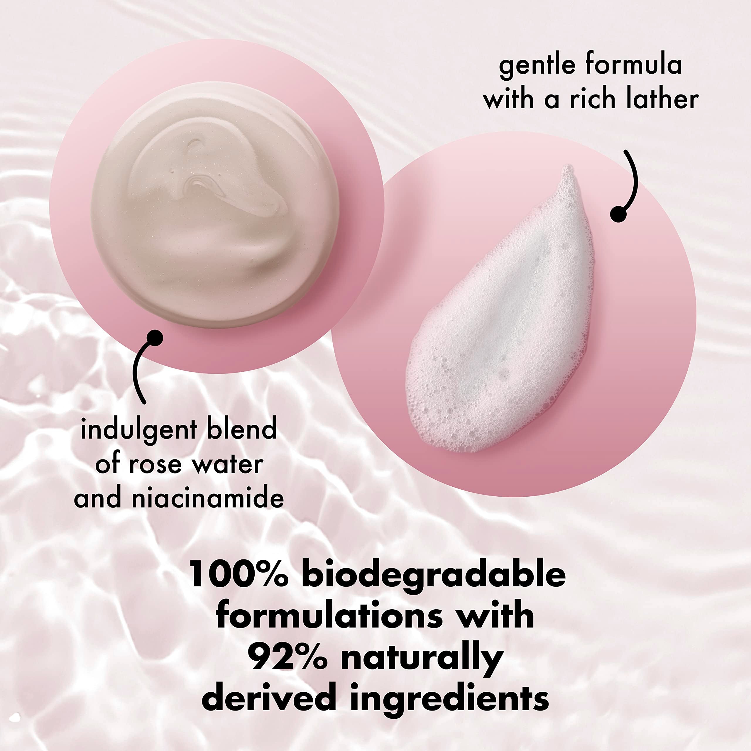 Love Beauty and Planet rose water scent enhances shower experience.