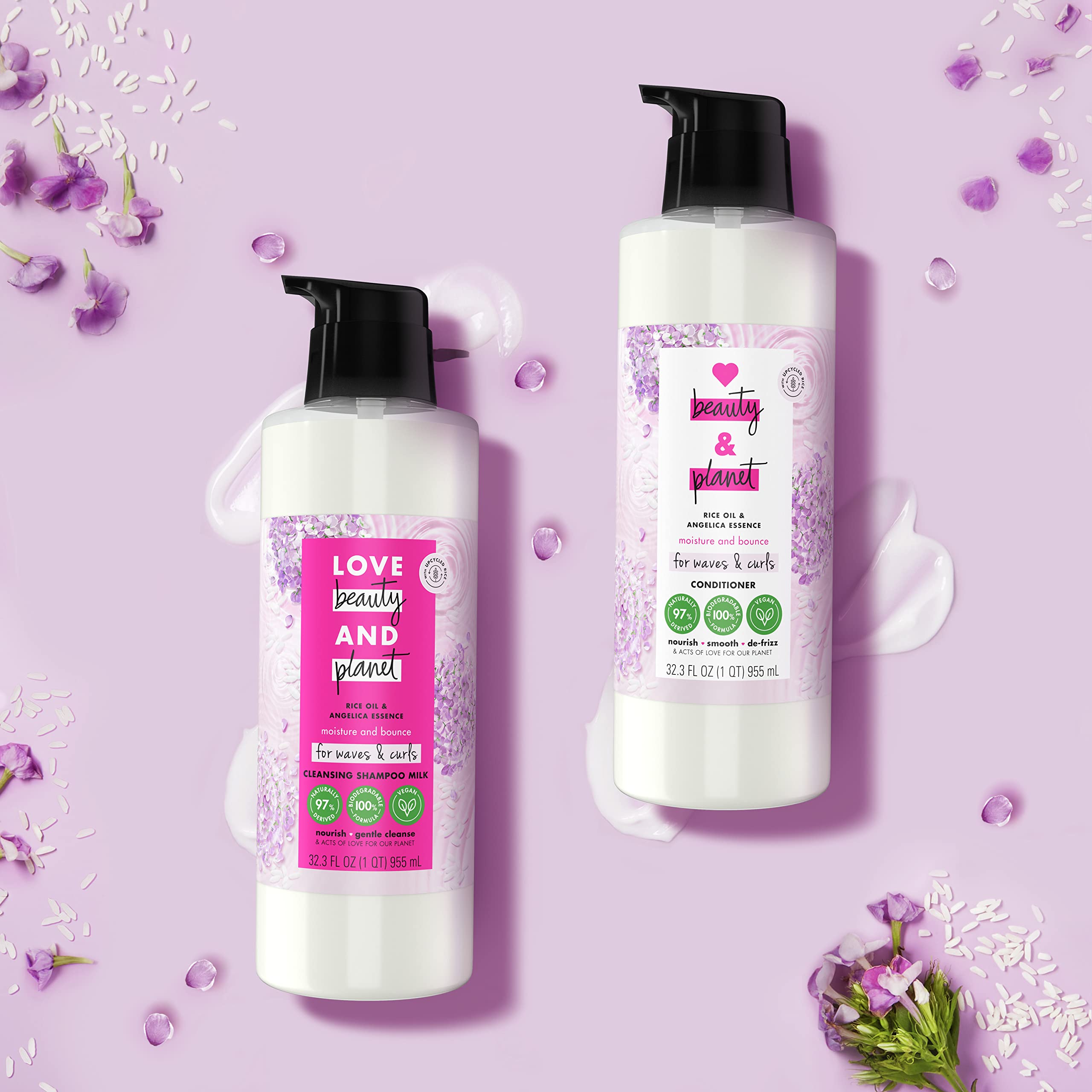 Foamy rinse scene with creamy lather and clean strands