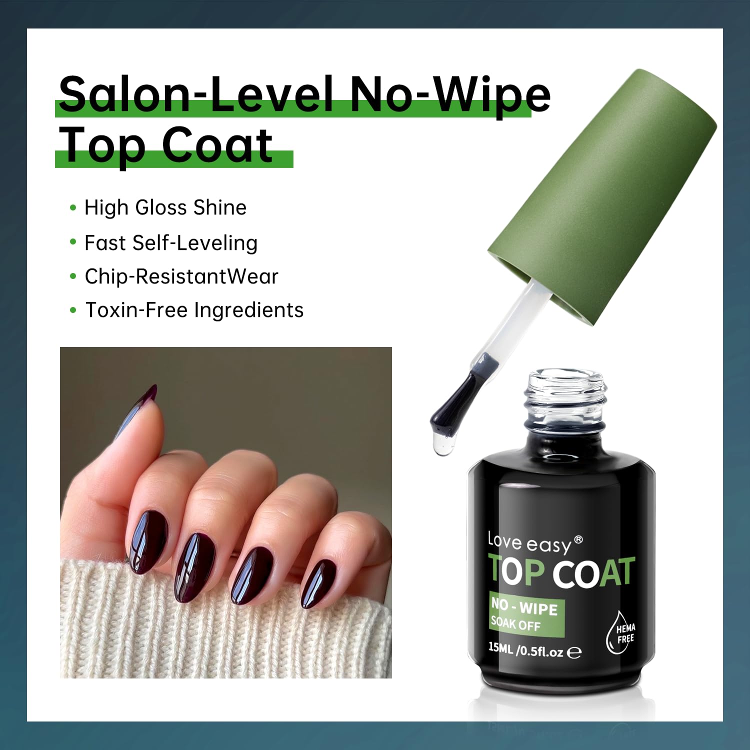 Love Easy HEMA-Free formula offers 28-day wear with lasting color protection.