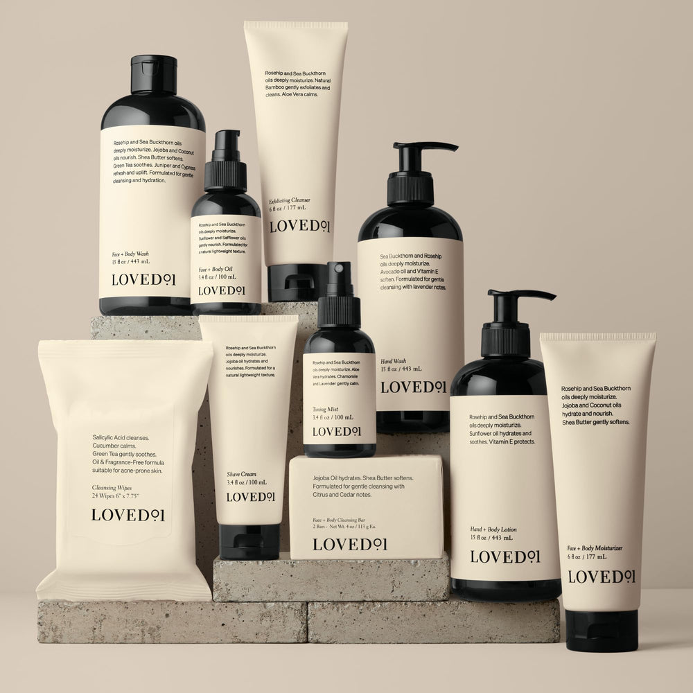 Packaging image shows 15 oz Loved01 Hand Wash
