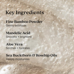  Loved01 Mandelic-acid exfoliating particles refine texture with mild exfoliation.