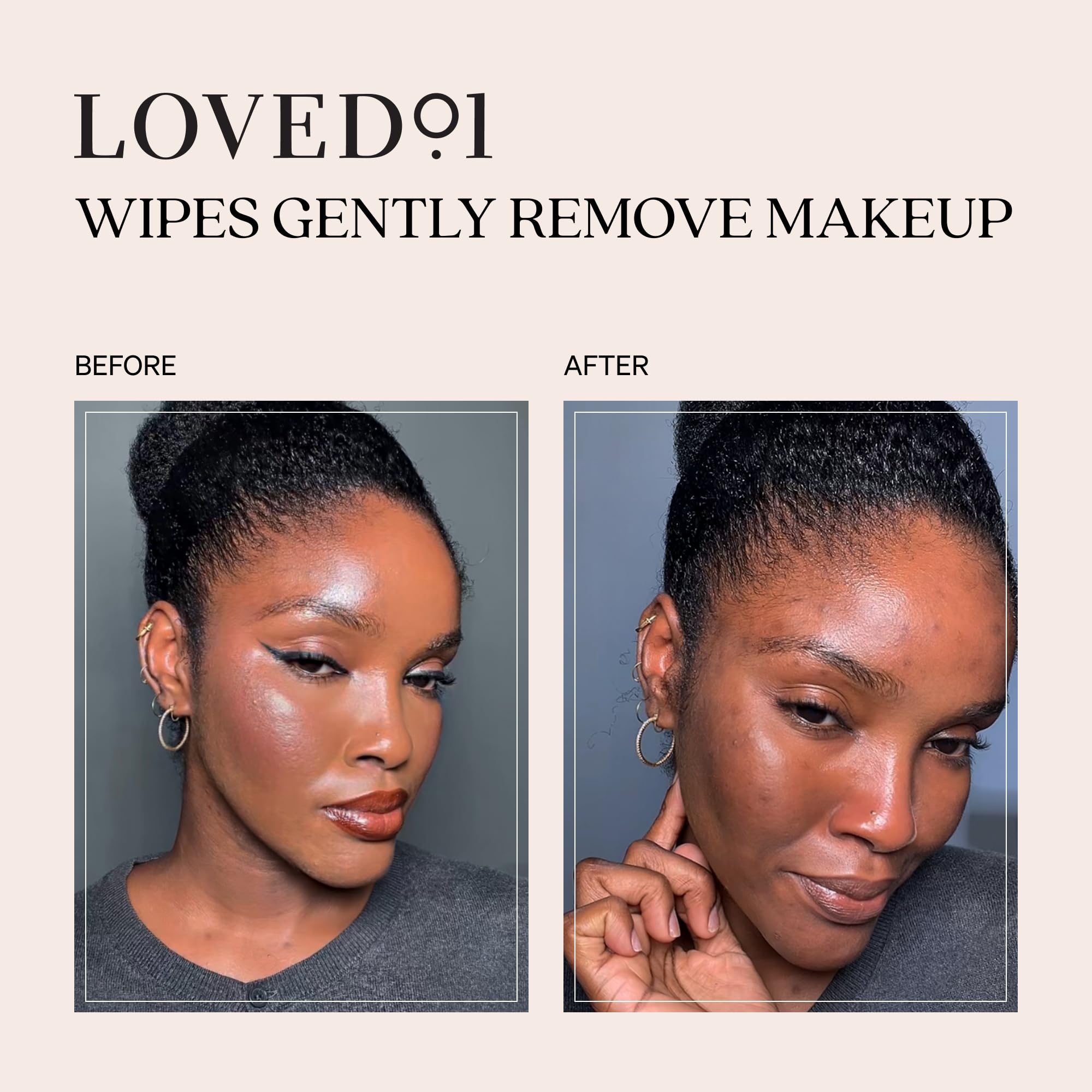 Loved01 no-rinse wipes pack image highlights easy post-workout cleansing