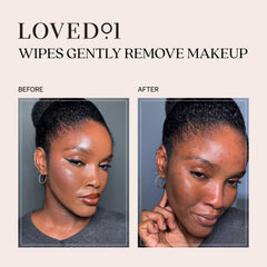 Loved01 no-rinse wipes pack image highlights easy post-workout cleansing