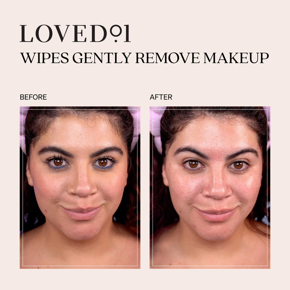 Loved01 oil-free fragrance-free wipes suited for sensitive blemish-prone skin