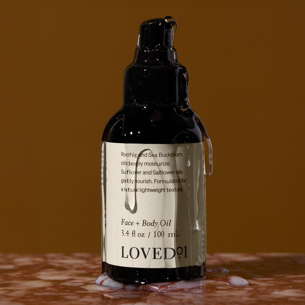 Loved01 oil applied to hair and scalp for extra moisture.