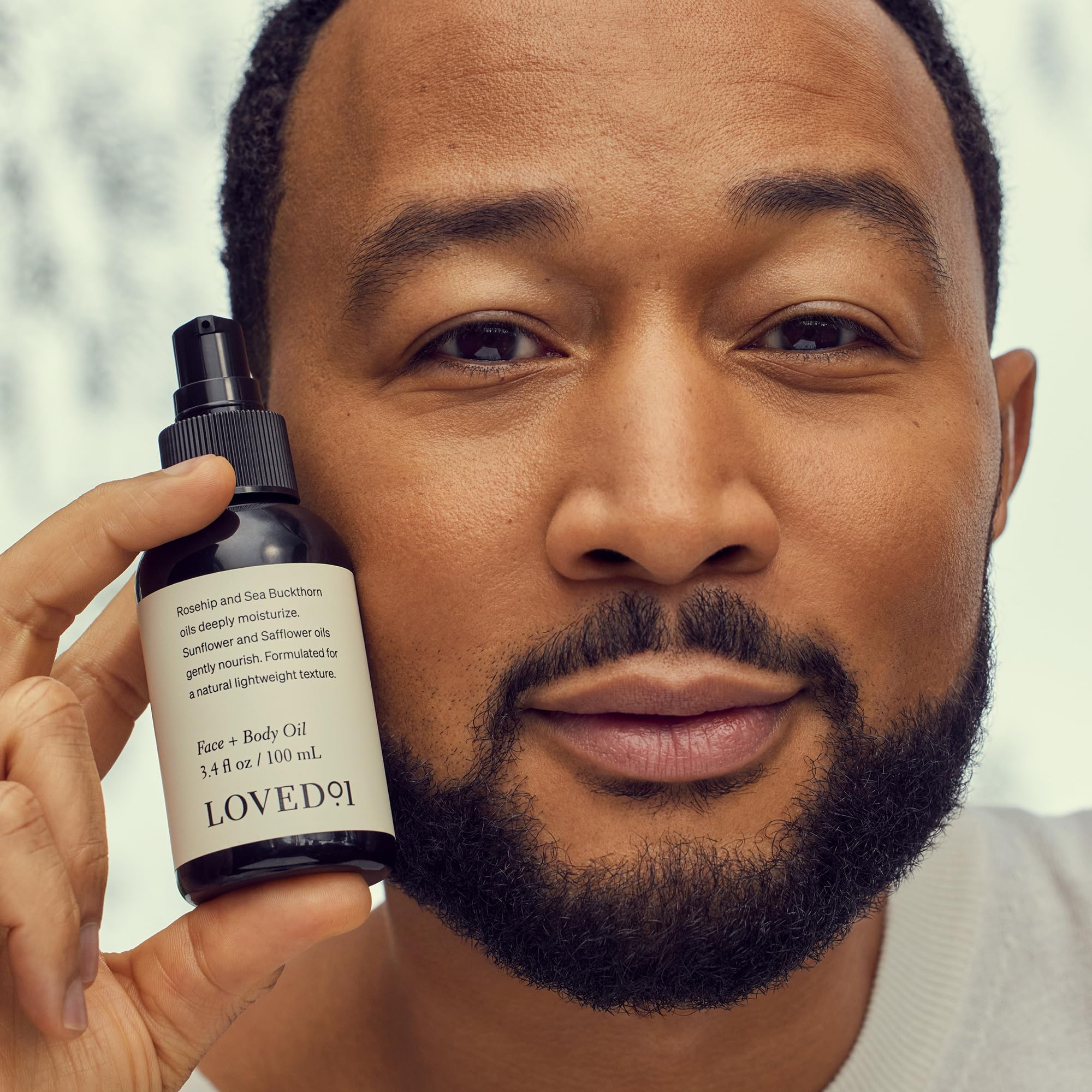 Loved01 vegan cruelty-free label on a sulfate-free formula.