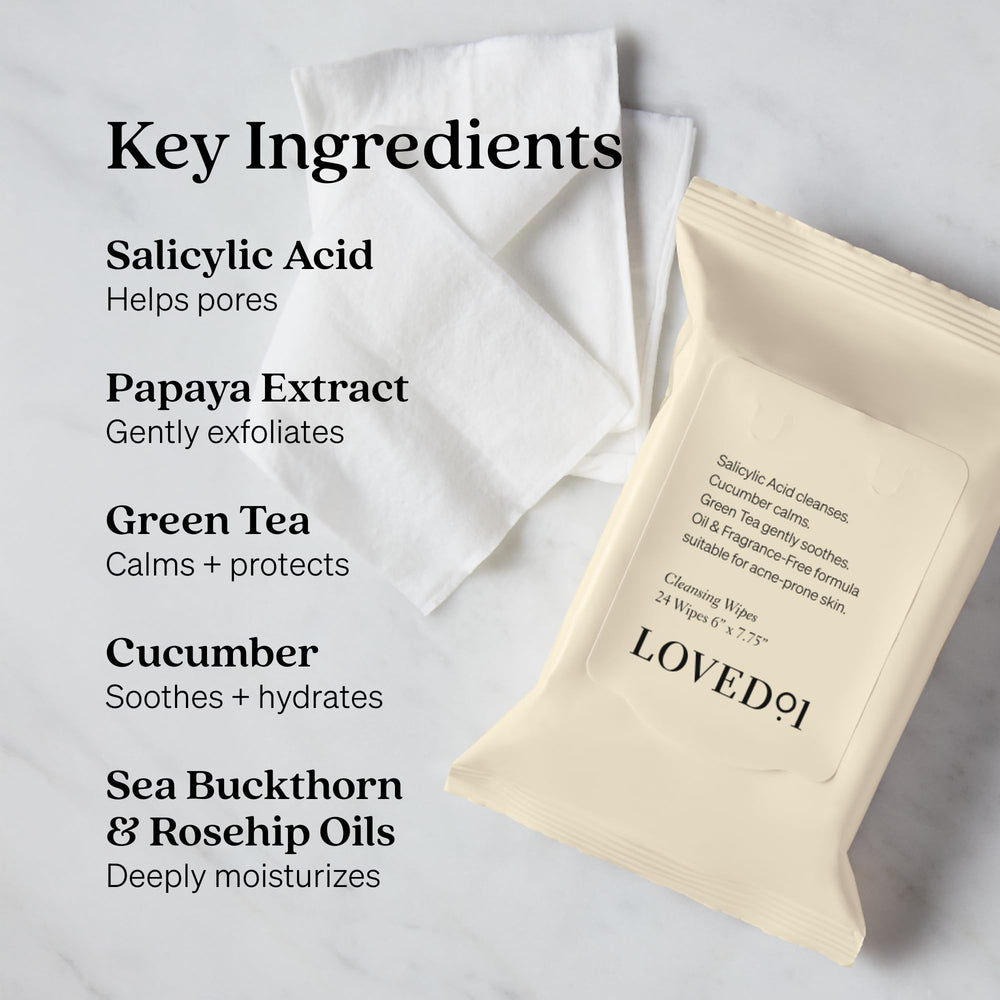 Loved01 Wipe texture close-up reveals soft damp wipe ideal for gentle cleansing