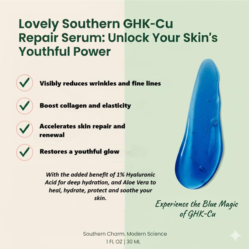 Lovely Southern hyaluronic acid boost noted for deep hydration.