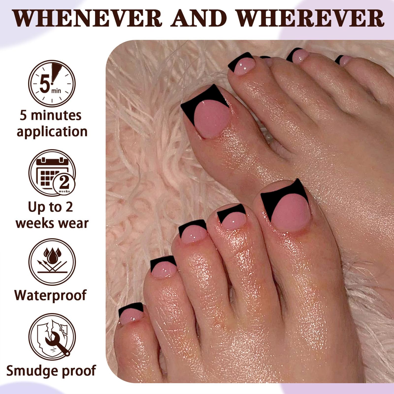 LoveOurHome 150pc toe nail kit for simple at-home pedicure planning