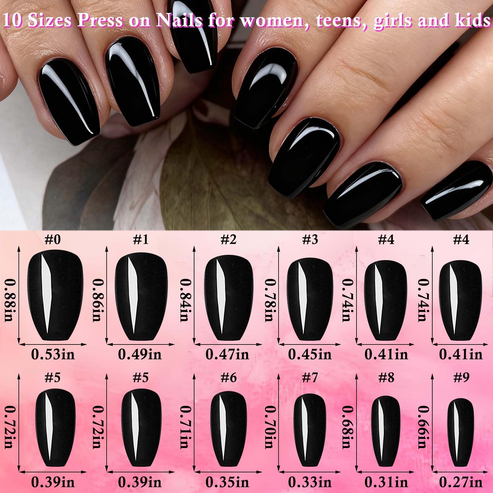 LoveOurHome glossy 24-color set provides durable, fade-resistant nails for everyday wear