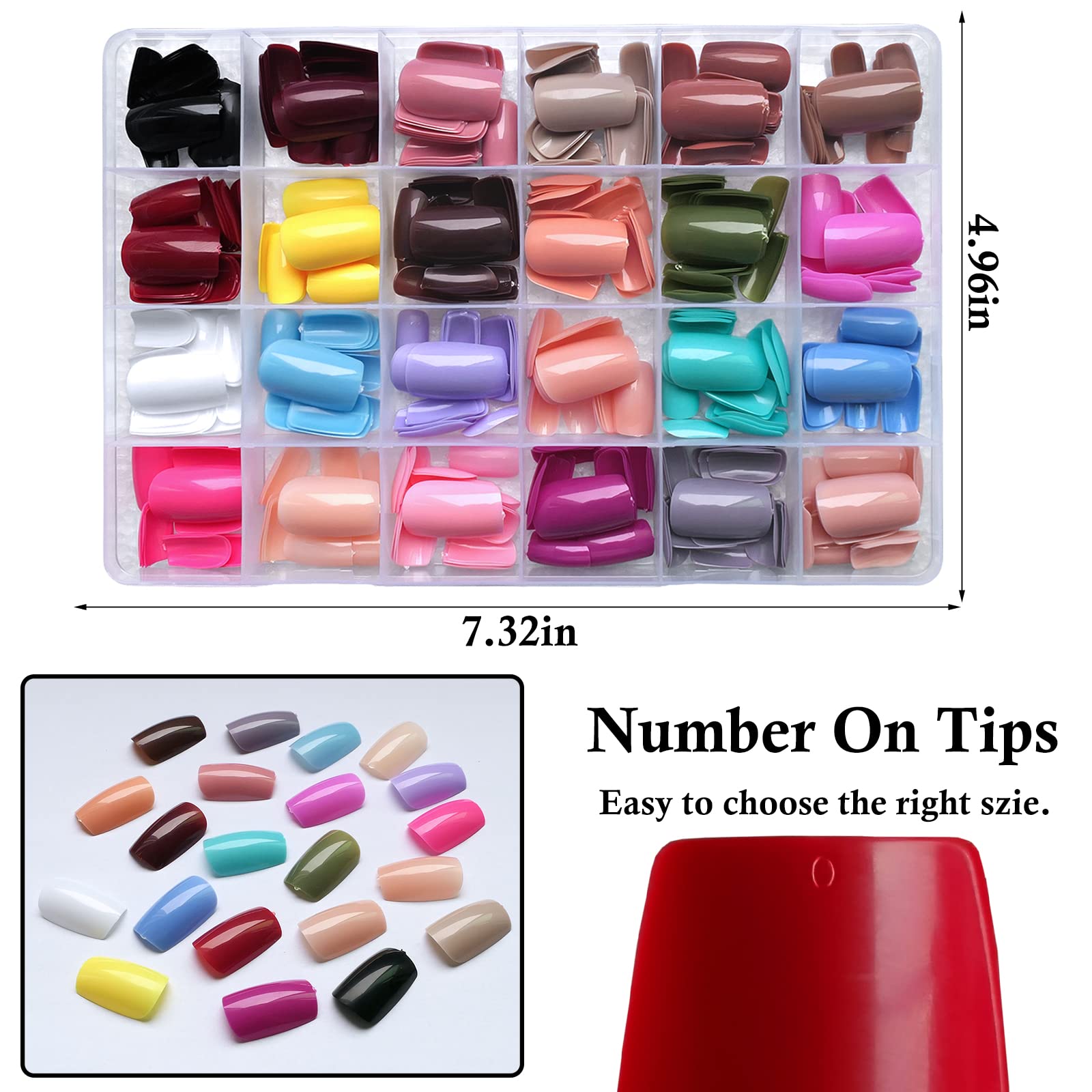 LoveOurHome glue tabs featured with the nails for easy glue-on application.