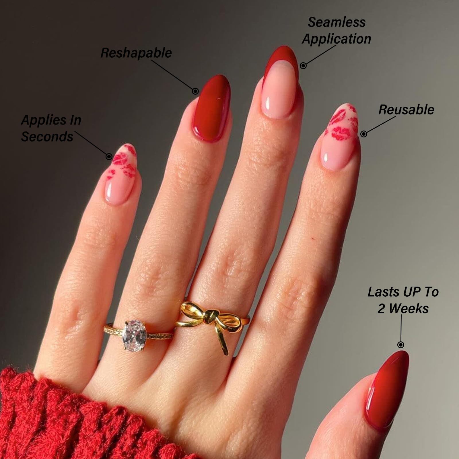LoveOurHome reusable press-on nails offer multi-use convenience with proper care.