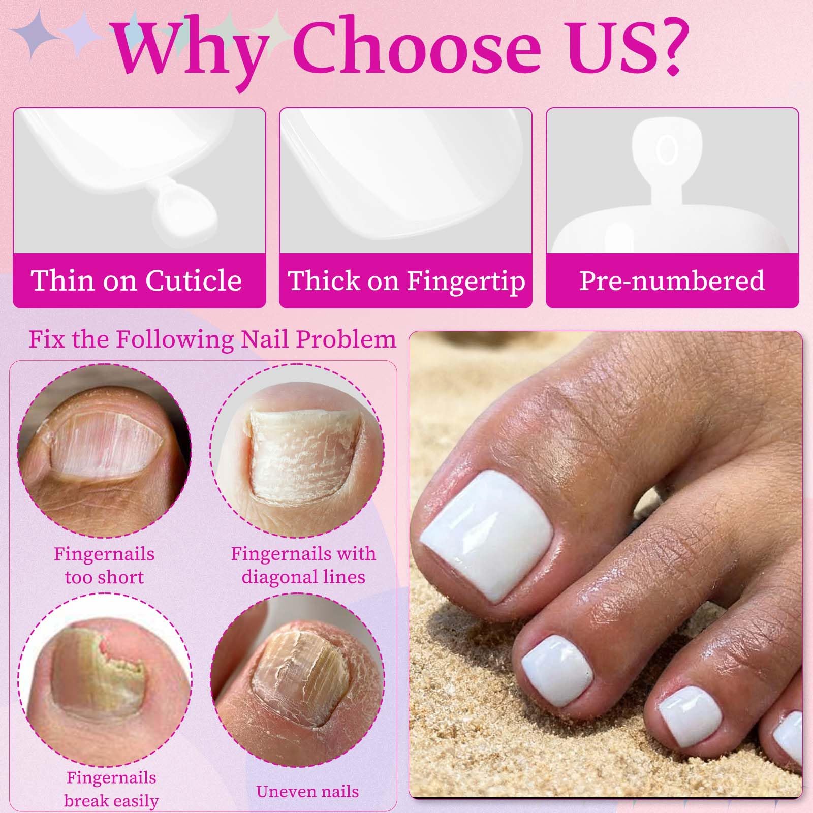 LoveOurHome short square toenails for a clean, modern toe look