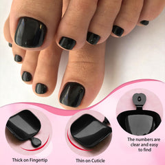 LoveOurHome short-square toenails for a neat, natural-looking toe manicure.