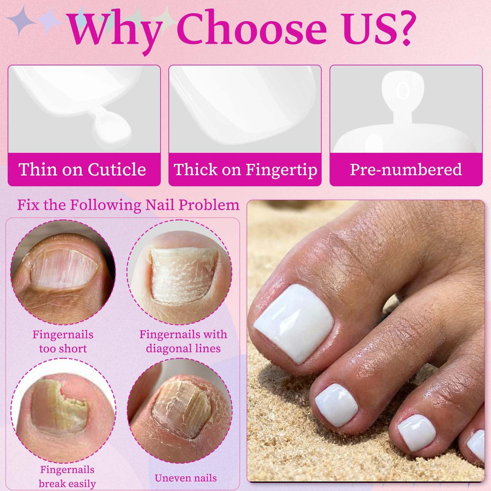 LoveOurHome short square toenails for a clean, modern toe look