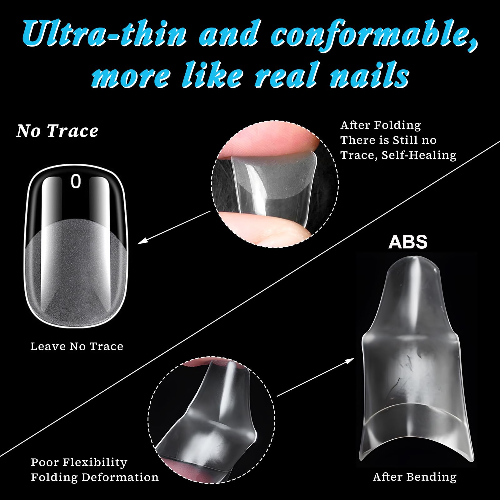 LoveOurHome soft gel squoval nails provide comfortable wear and natural movement.