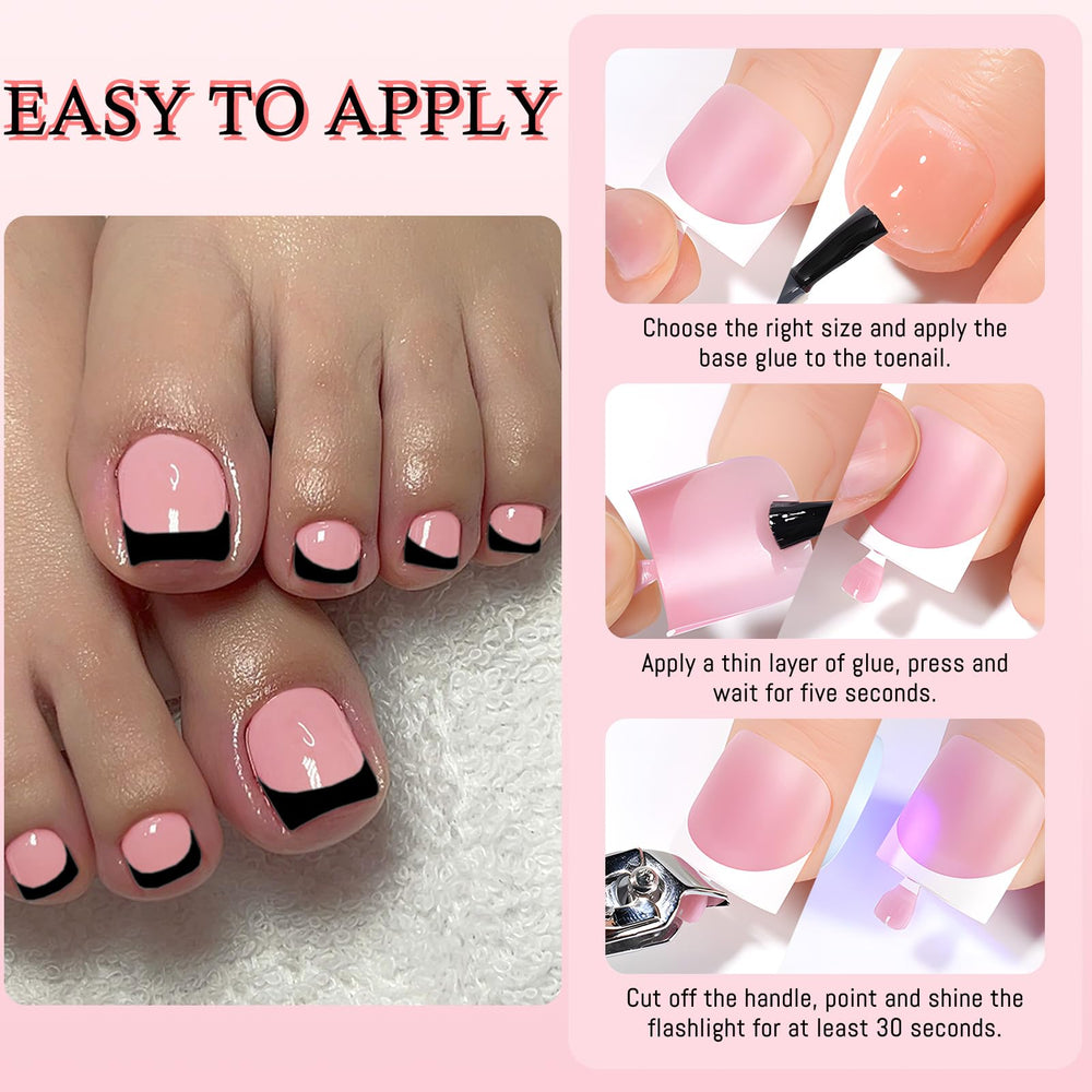 LoveOurHome wooden stick helps position and press-on nails securely