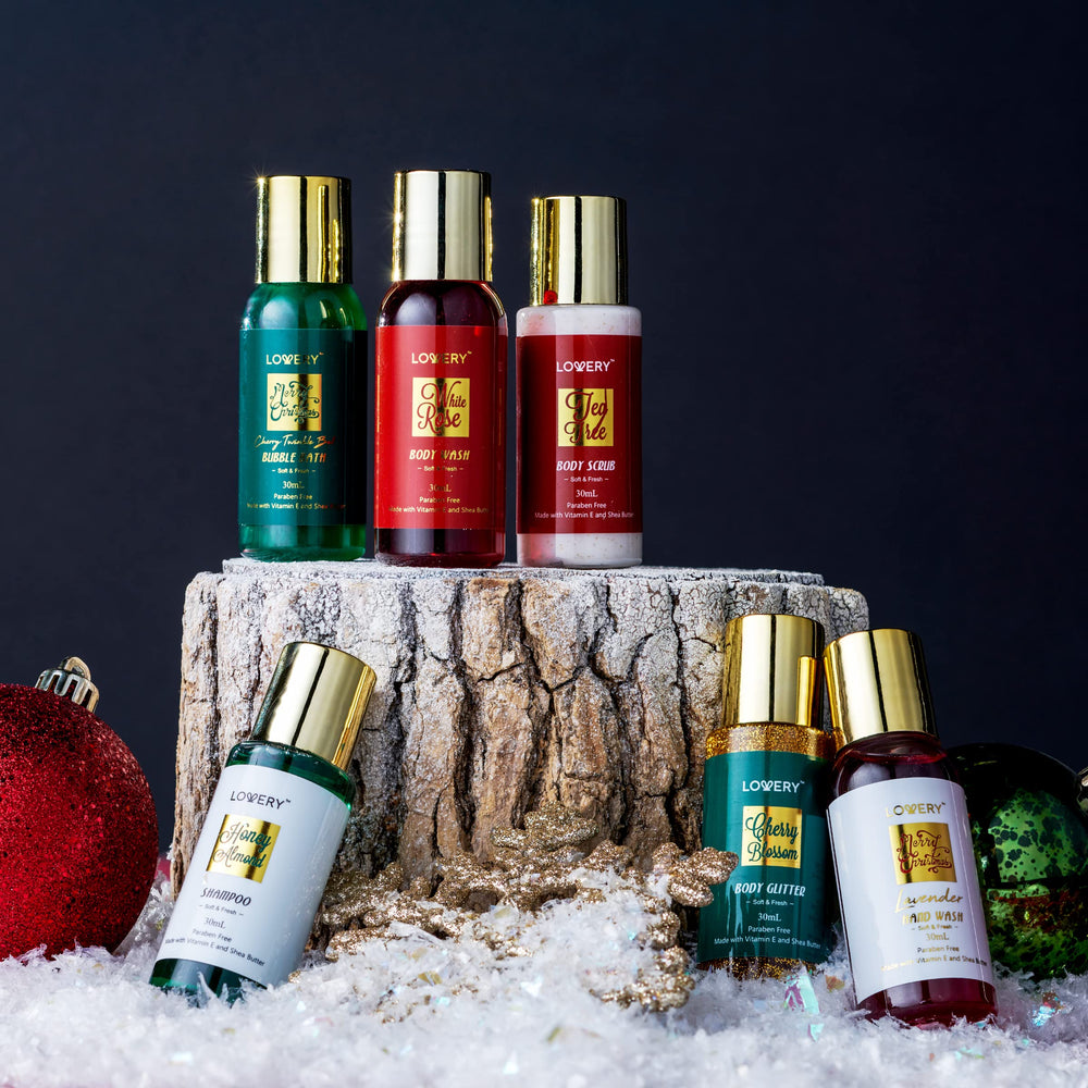 Lovery Advent Calendar candle-bath image highlights relaxing scents and mood uplift.