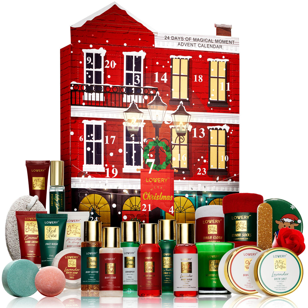 Lovery Advent Calendar makeup-skincare duo delivers daily beauty surprises.
