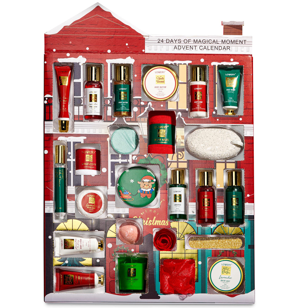 Lovery Advent Calendar winter-luxury styling evokes cozy seasonal rituals.
