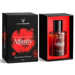 LOVERY Affinity Pure Passion spray application demonstrates long-lasting scent