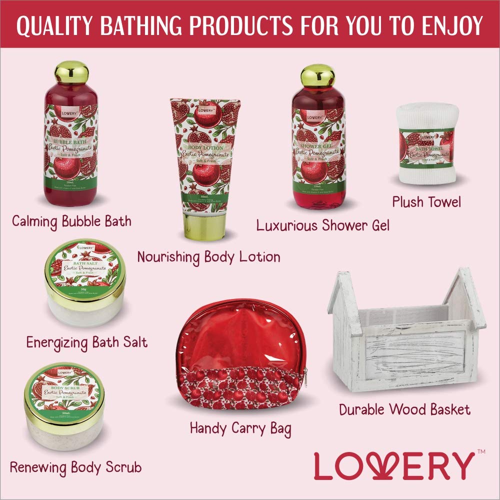 LOVERY body scrub in gift set to exfoliate and reveal smoother skin