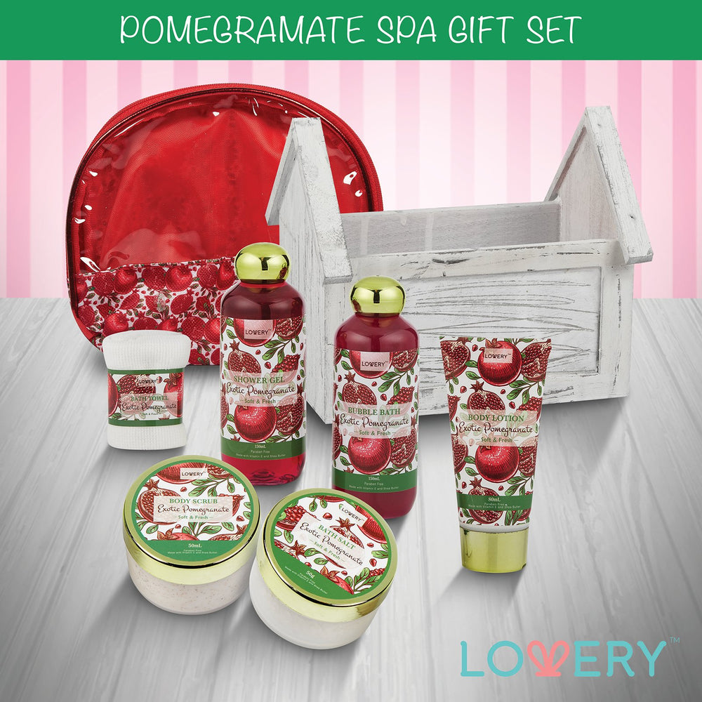 LOVERY cosmetic bag in gift basket for travel-ready storage