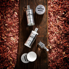 Lovery sandalwood shaving cream tube provides smooth prep for grooming