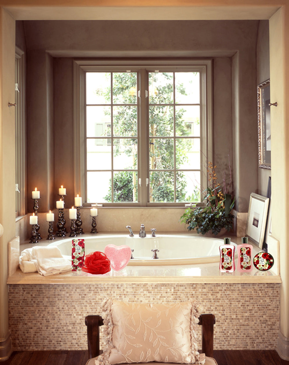 LOVESTEE Love of Rose bath salt jar balances mood and prepares skin to receive moisture.