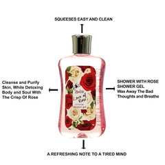 LOVESTEE Love of Rose exotic bubble bath bottle enhances relaxation and skin softness.