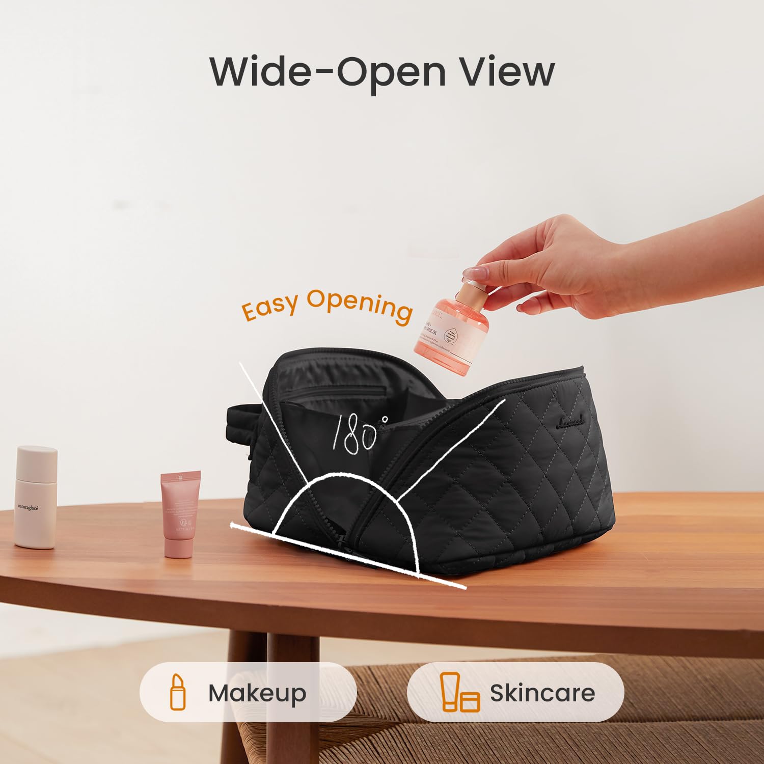 LOVEVOOK 2-piece cosmetic organizer set for full routines and daily essentials