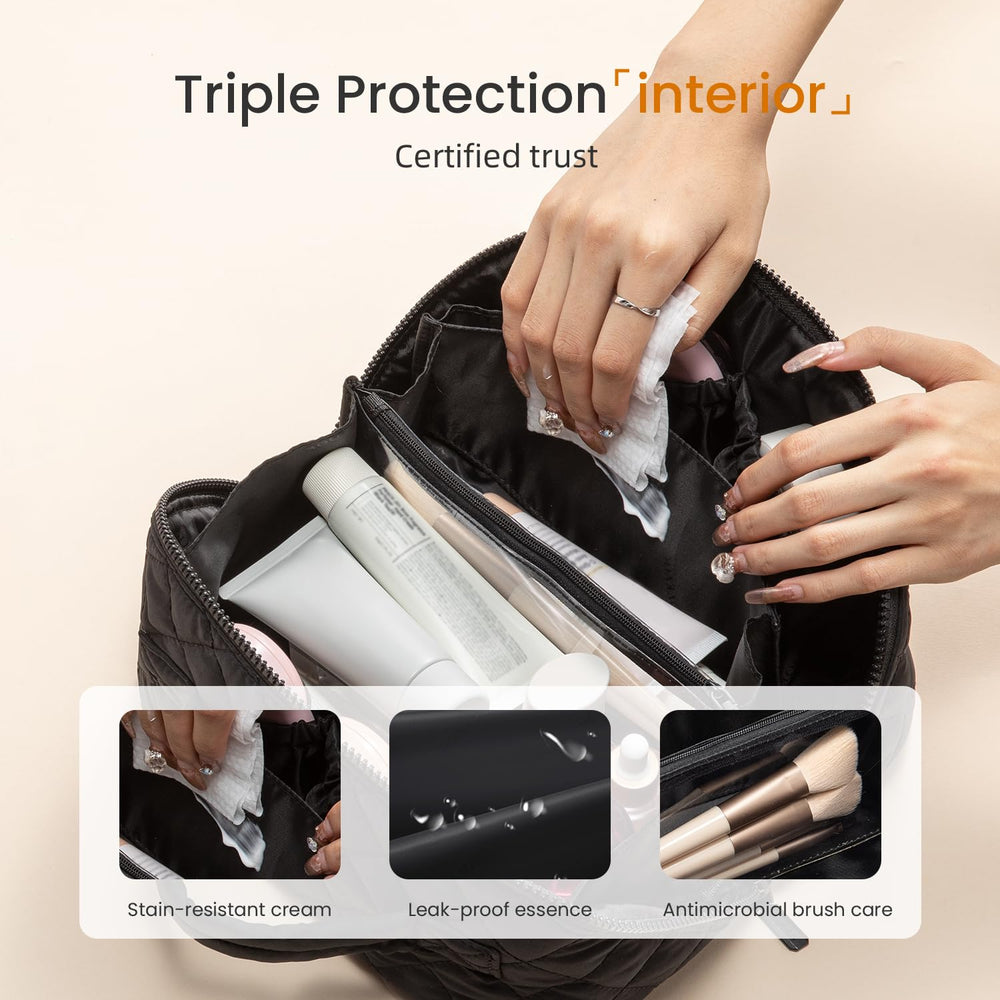 LOVEVOOK puffer waterproof fabric bag protecting contents during travel