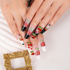 LOVFUL coffin classic 1.3 inch nails with elegant French tip