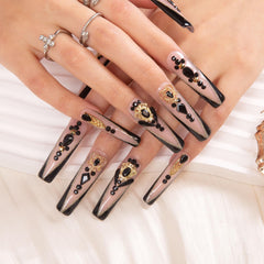 LOVFUL handcrafted nails close-up highlighting precise shaping and shine