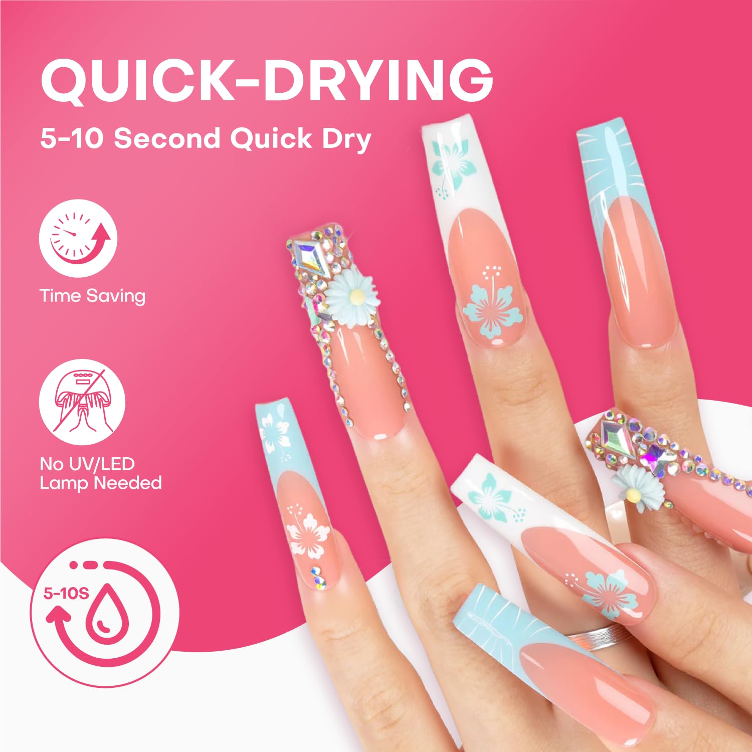 LOVFUL nail adhesive long-lasting hold for press-ons and tips.