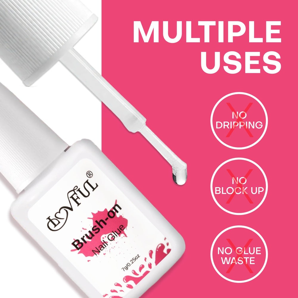 LOVFUL 7g bottle packaging suitable for multiple nail projects.