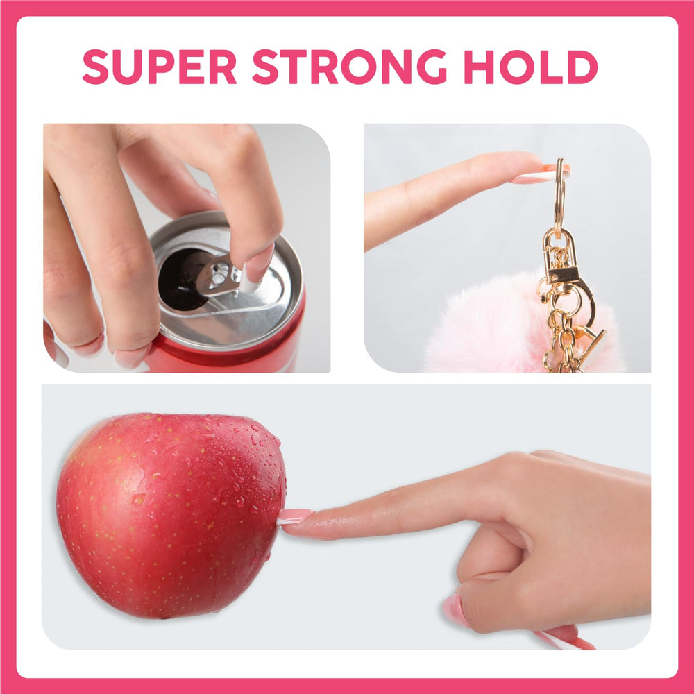 LOVFUL nail glue quick-dry in five to ten seconds without UV light.