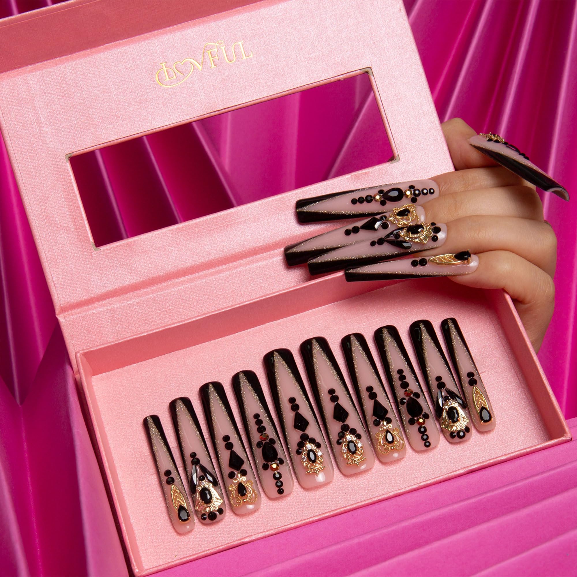 Lovful nails crafted with planet-friendly materials for gentle skin contact.