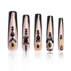 Lovful Obsidian Palace nails with glossy full-cover design for a salon-like manicure at home.