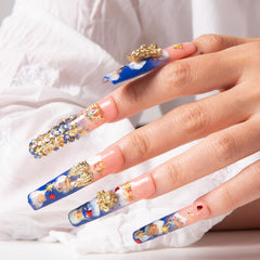 LOVFUL Palace of Murals crystal art detail reveals intricate design for standout nails.