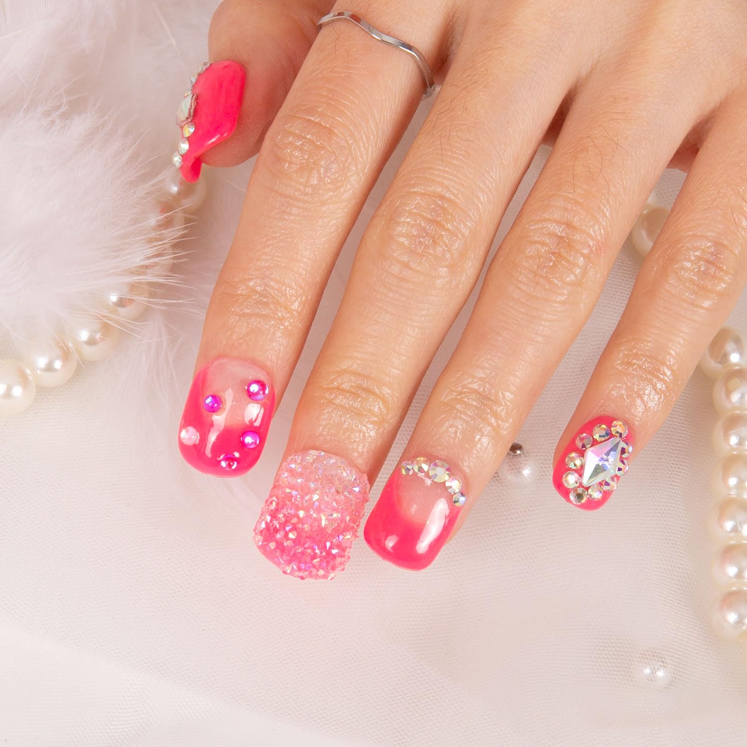 Durable Lovful press-on nails offer reusable, long-lasting wear.