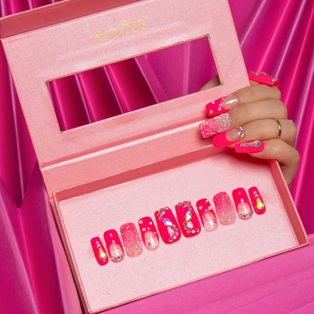 LOVFUL Pink Typhoon reusable case enables safe storage after use.