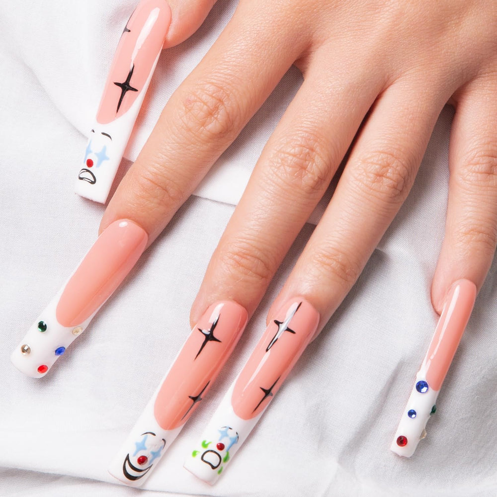 LOVFUL clown nails artistic design for statement looks
