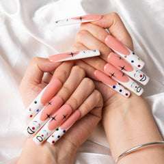 LOVFUL clown nails handcrafted with salon finish for elegant at-home manicures