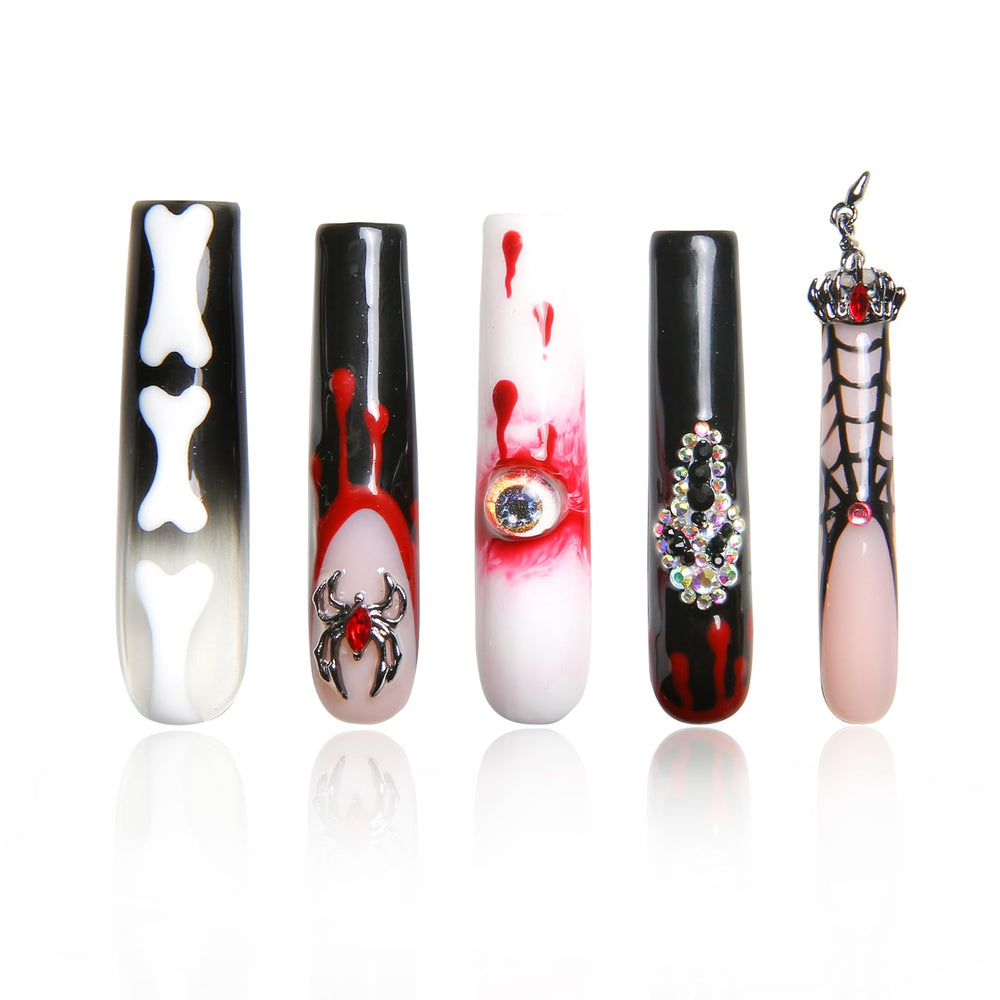 LOVFUL Final Destination crystal-detail nails offer premium sparkle for special occasions