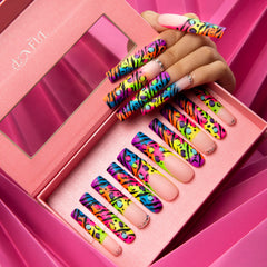 LOVFUL Illusion nails in square long 2.2 in for bold daily elegance.