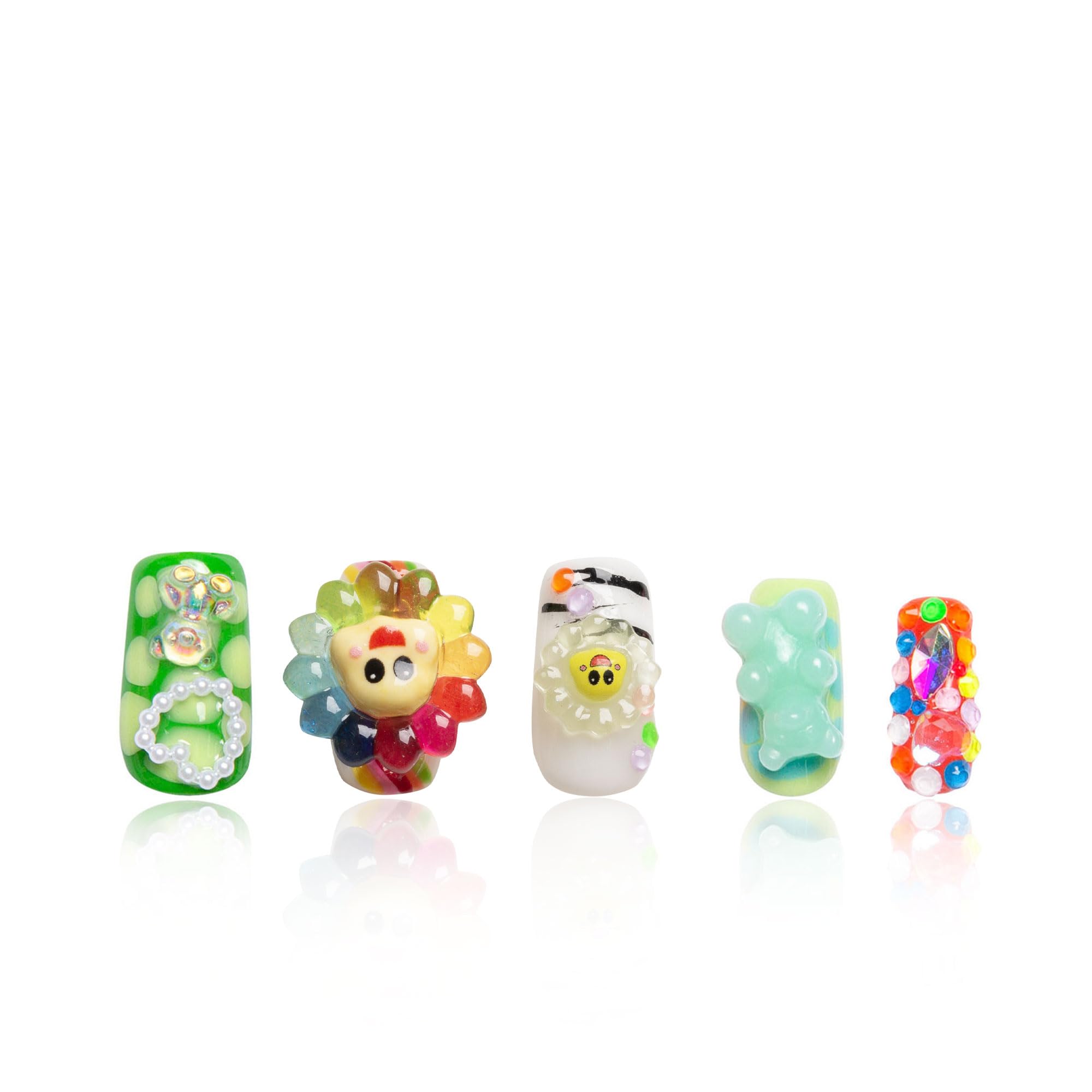 LOVFUL press-on nails with Lovkashi flower design showcase crystal sparkle for premium looks