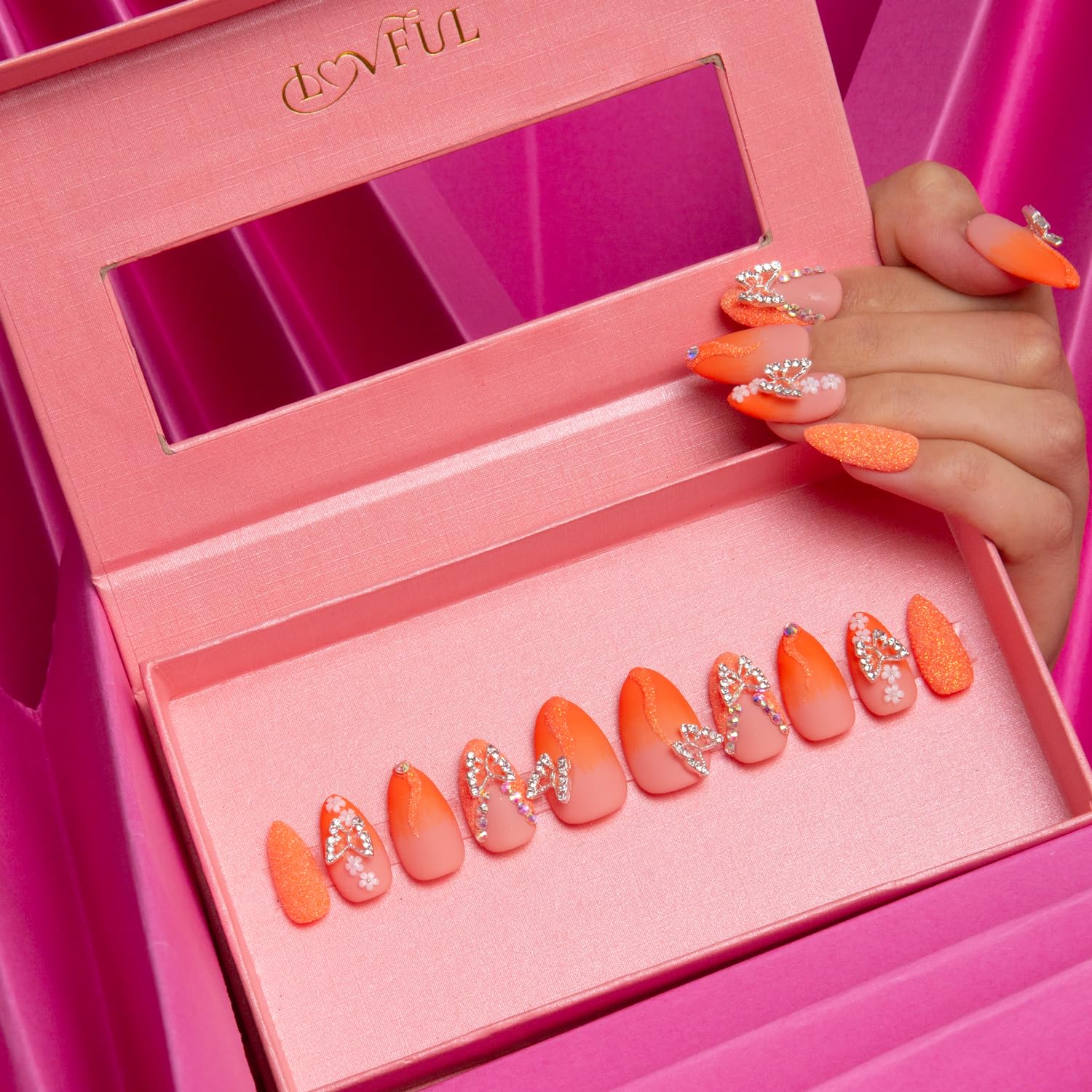 LOVFUL reusable nails help reduce waste while keeping a polished look.
